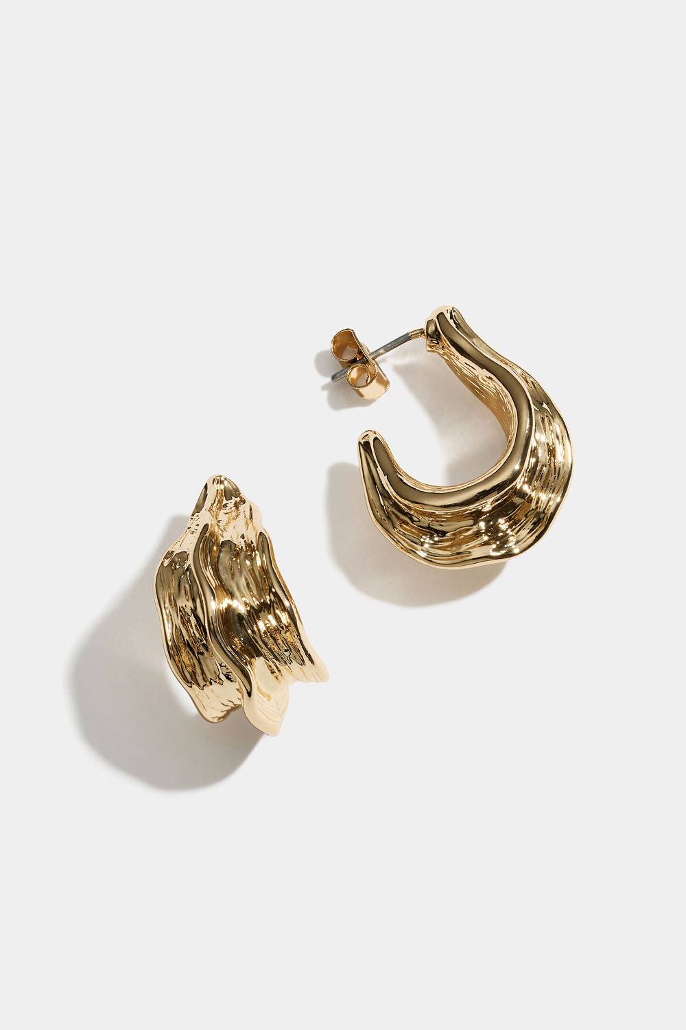 Uregelmæssige hoops, guldfarvede