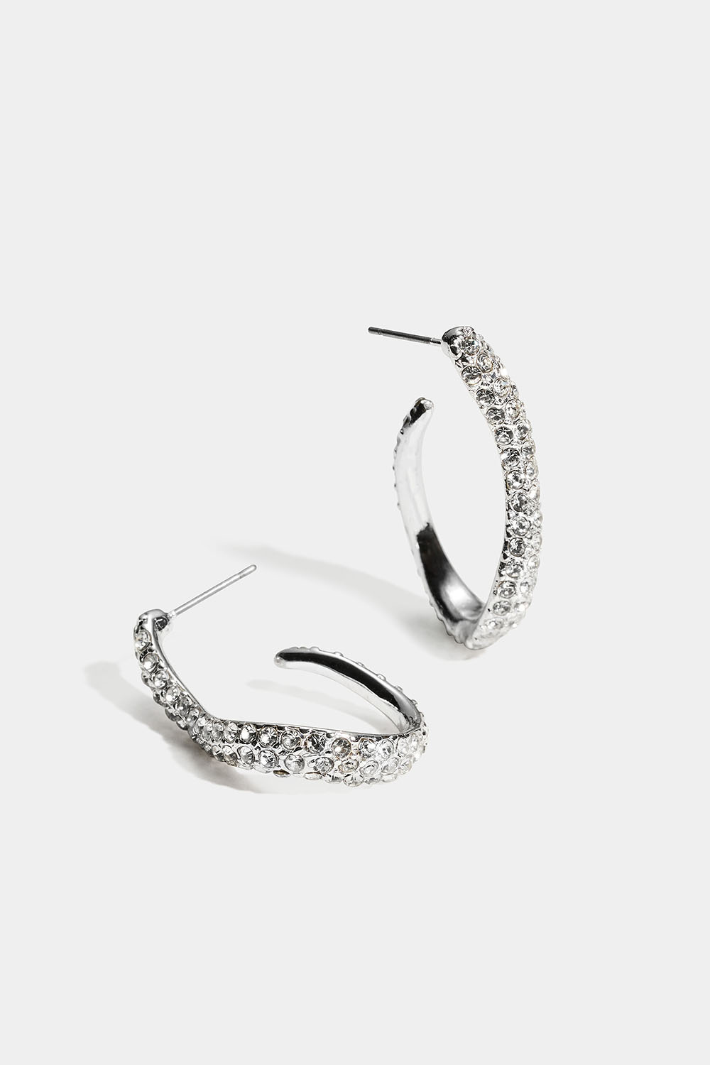 Store bølgede hoops med glassten