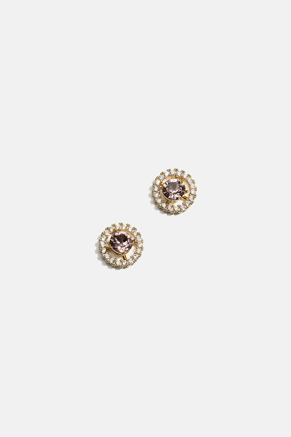 Miranda Twist earrings - Pink topaz