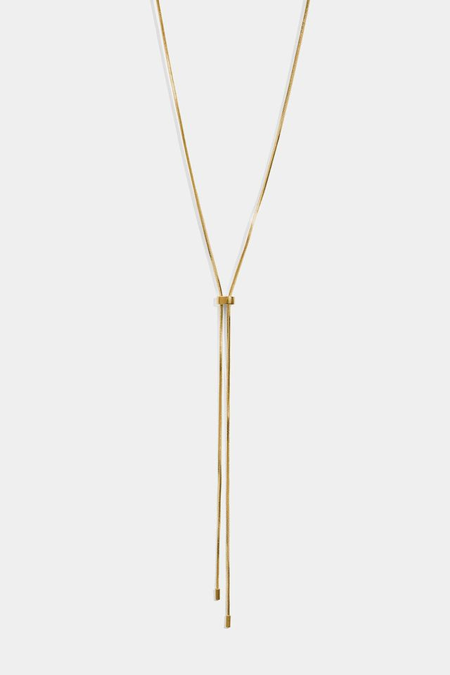 Guldfarvet Lariat-halskæde
