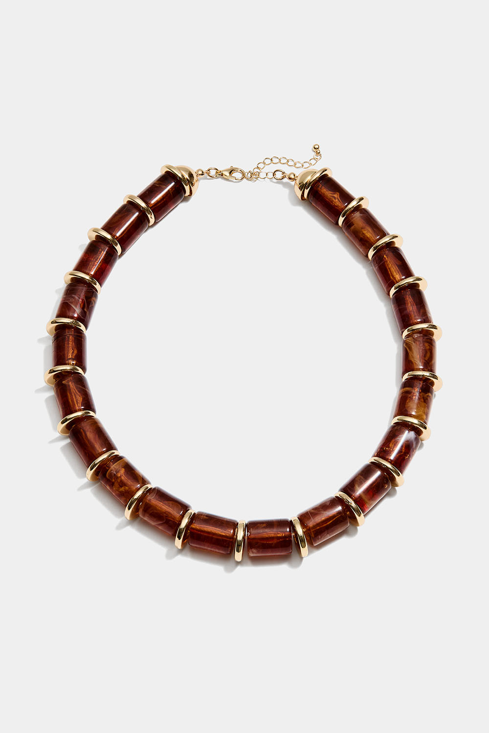 Halskæde af imiteret rav