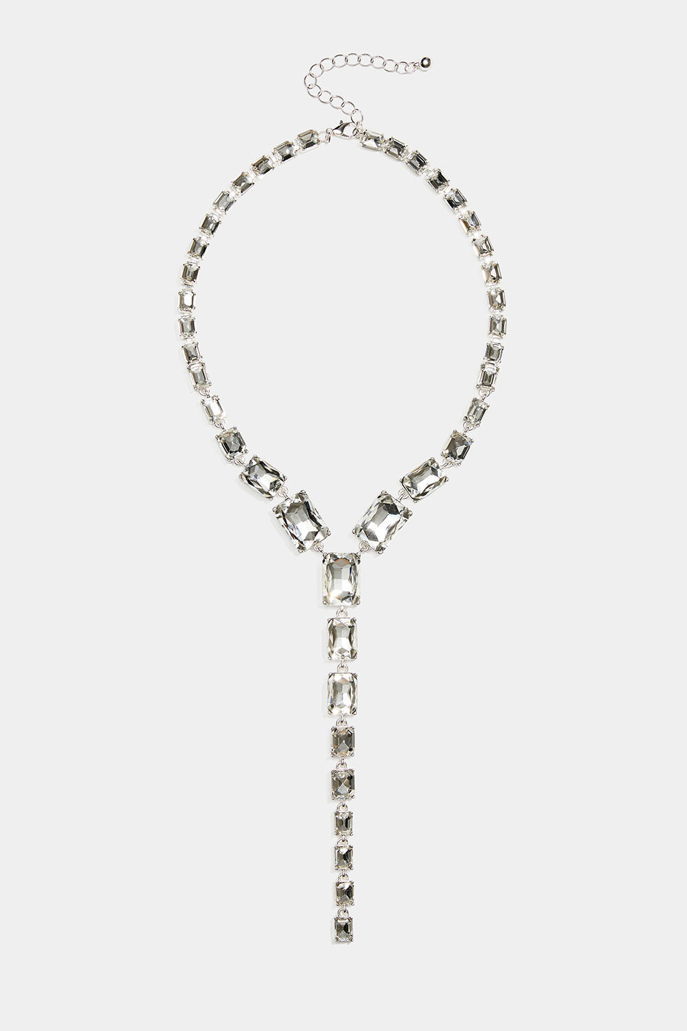 Lariat-halskæde med rektangulære sten