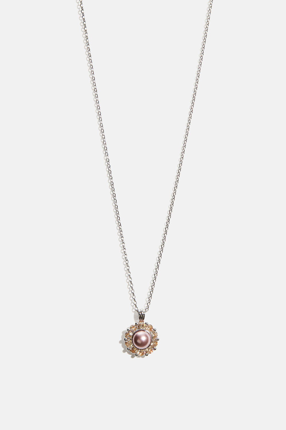 Miss Sofia necklace - Pink topaz pearl