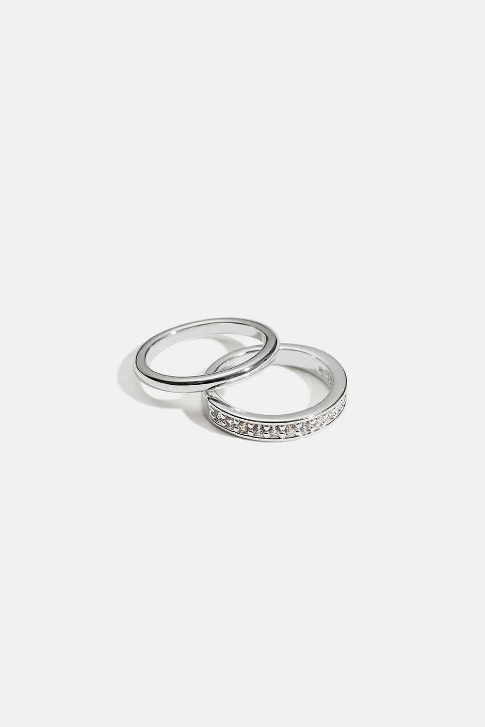 Lillefingerringe med glassten, 2-pak