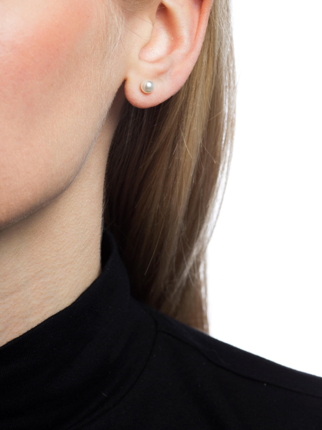 Øreringe mix plastperler, 3stk pr pakke