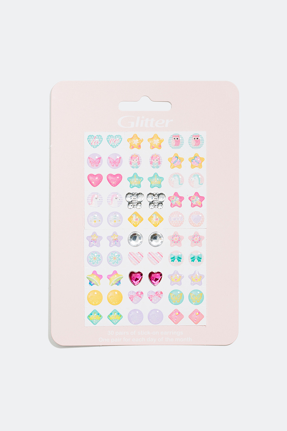 Øreringe med klister, 30-pack