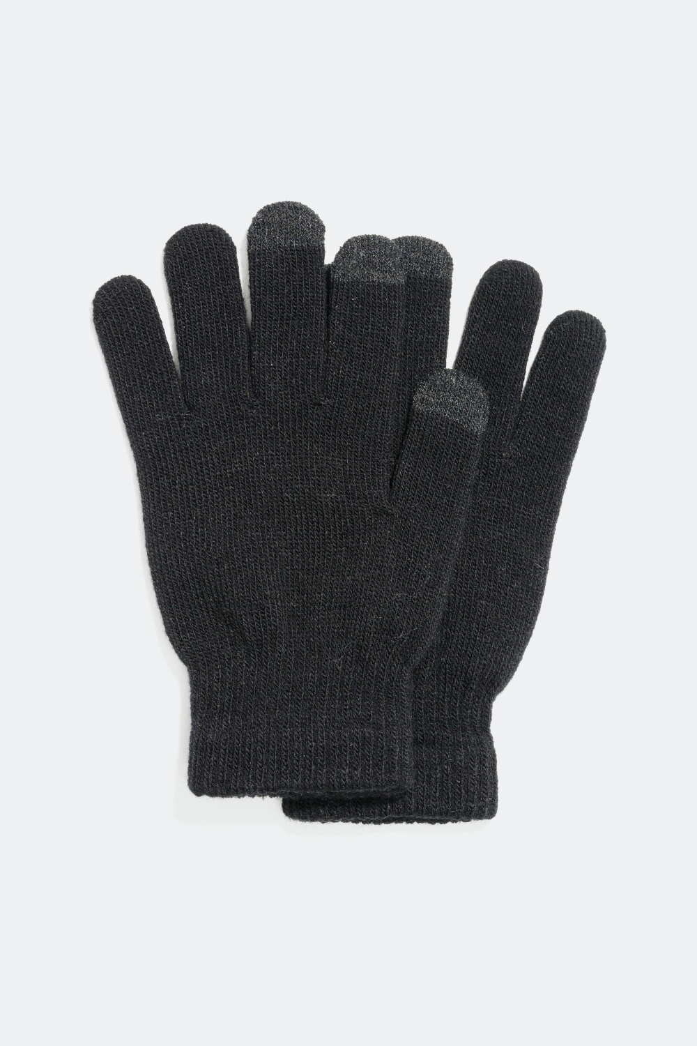 Sorte handsker med touchfunktion