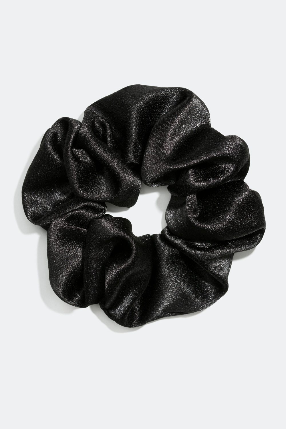 Scrunchie med skinnende stof 