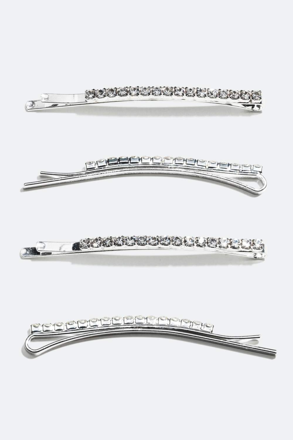 Hårnåle med glassten, 4-pack