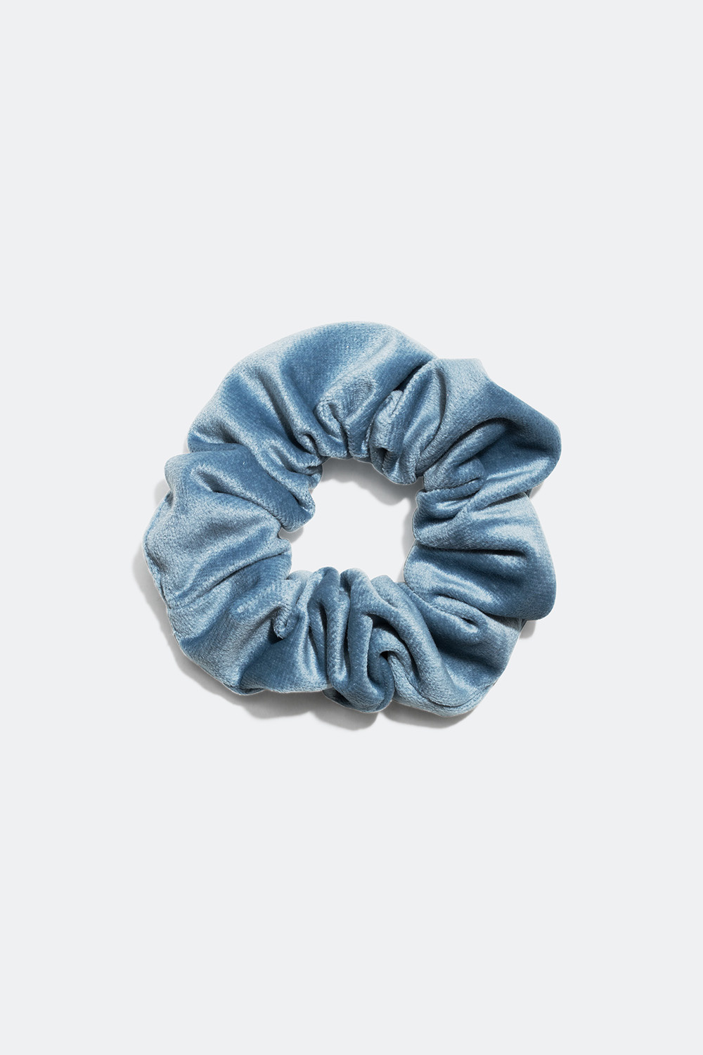 Ensfarvet scrunchie i velour