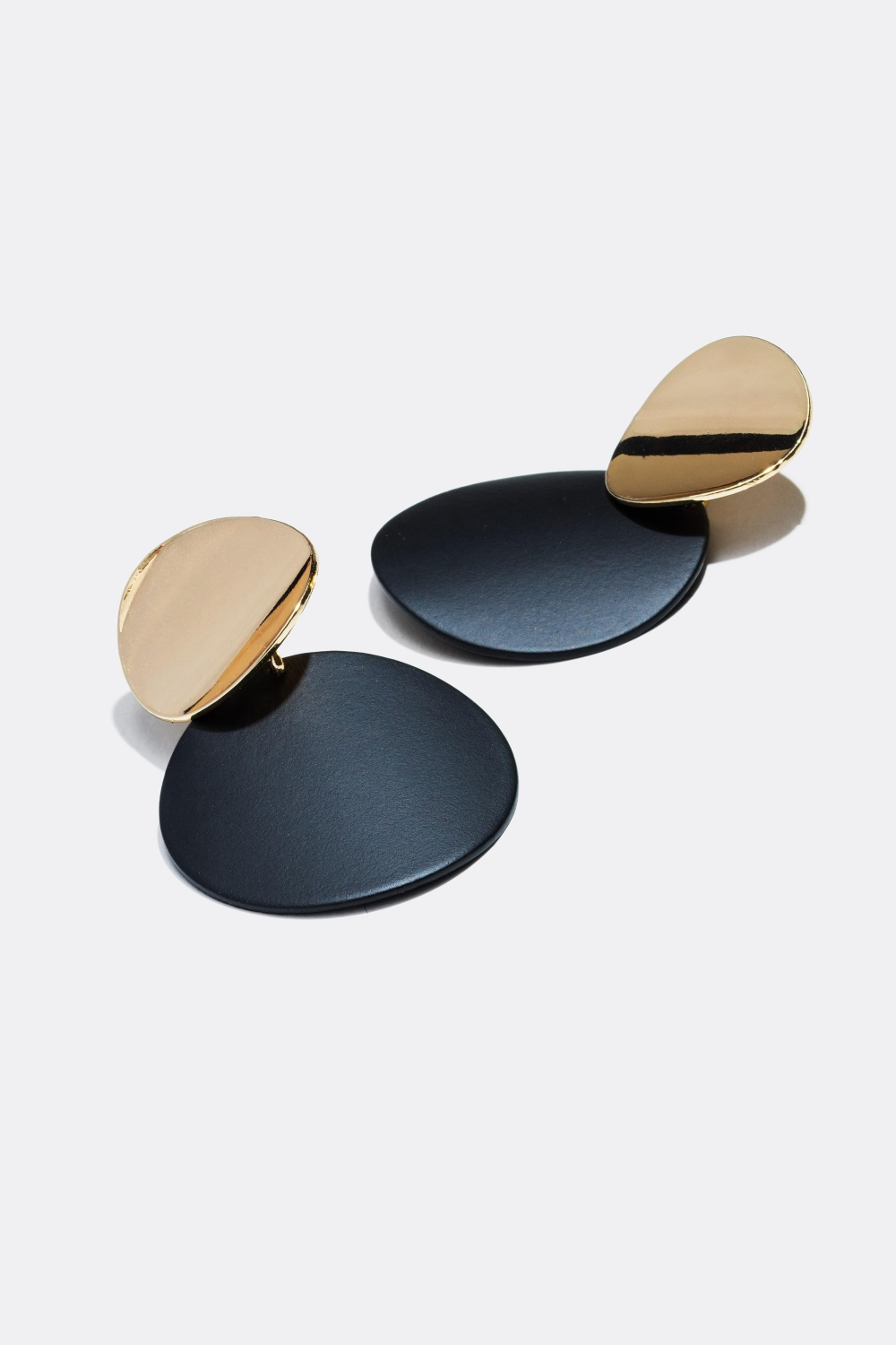 Øreringe med to hængende plader