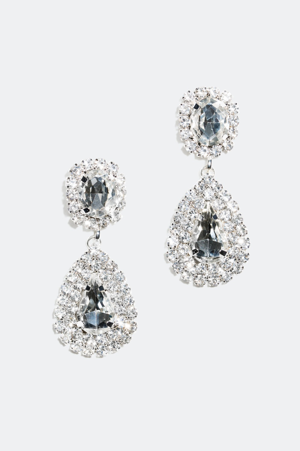 Dråbeformede statement øreringe