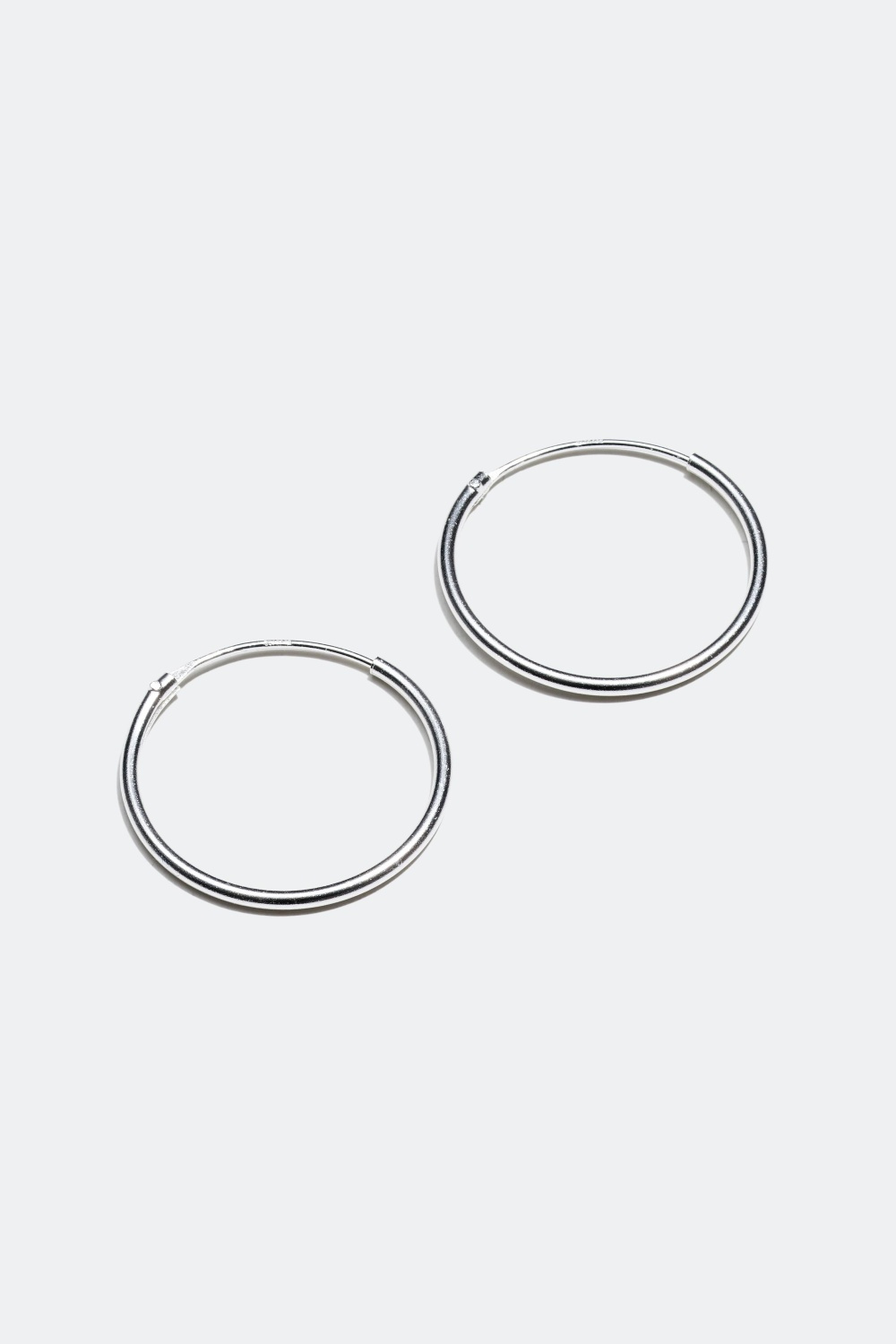 Hoops i ægte sølv, 1,8 cm