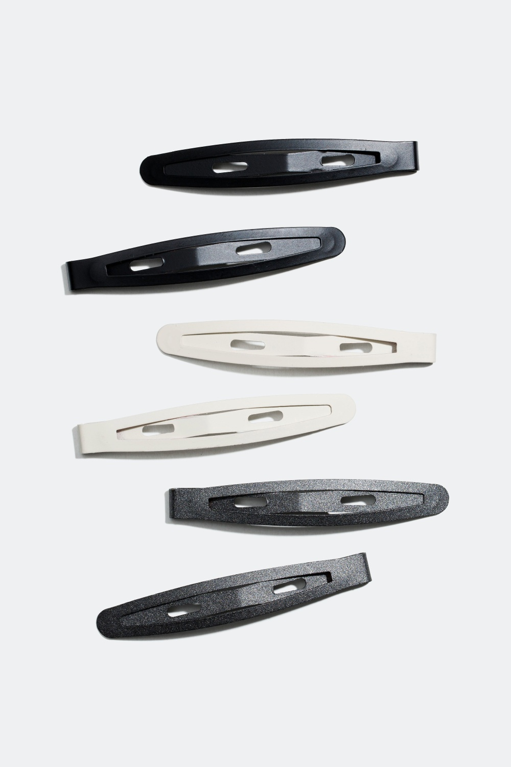 6-pak hårspænder i matte farver