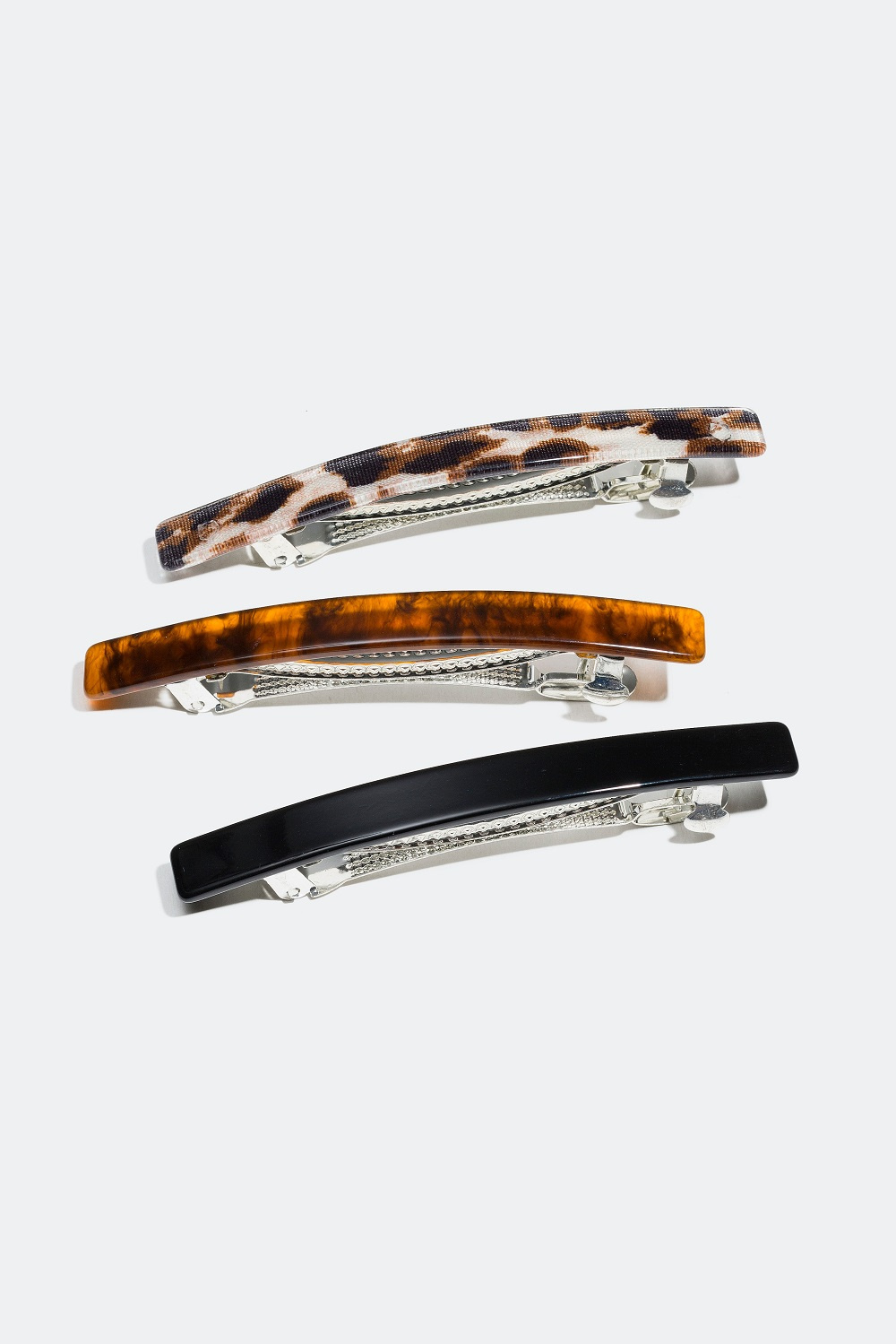 Hårspænde med meleret mønster, 3-pak