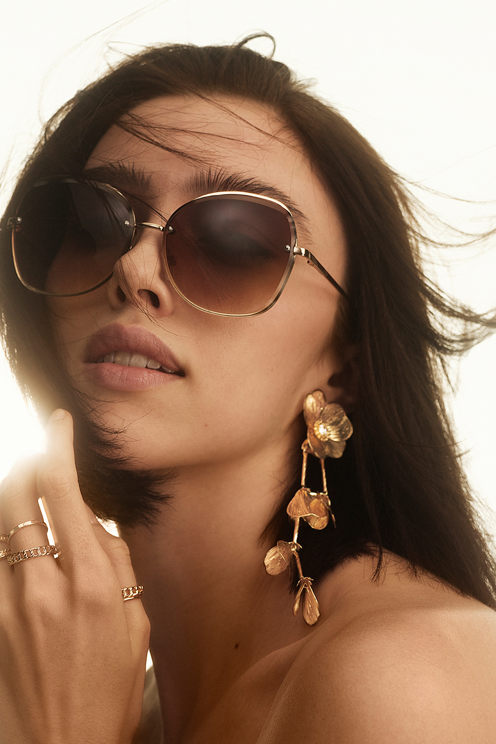 Retro solbriller med tonet glas