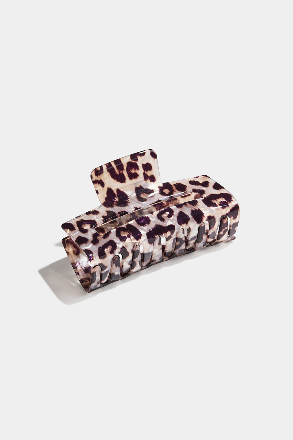 Hårspænde med glitrende leopardprint