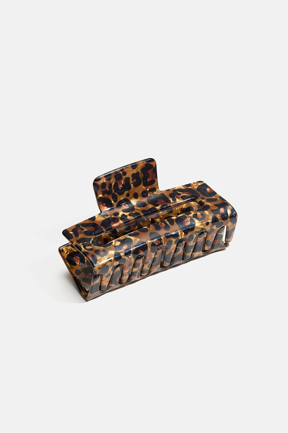 Hårklemme med leopardmønster
