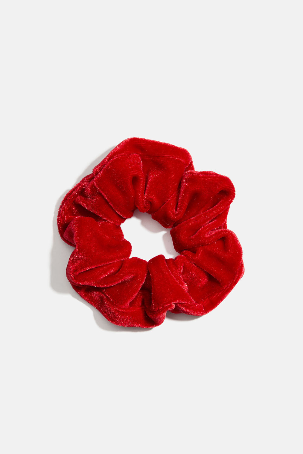 Scrunchie i rød fløjl