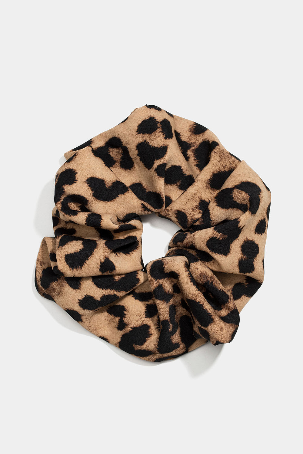 Stor scrunchie med leopardprint