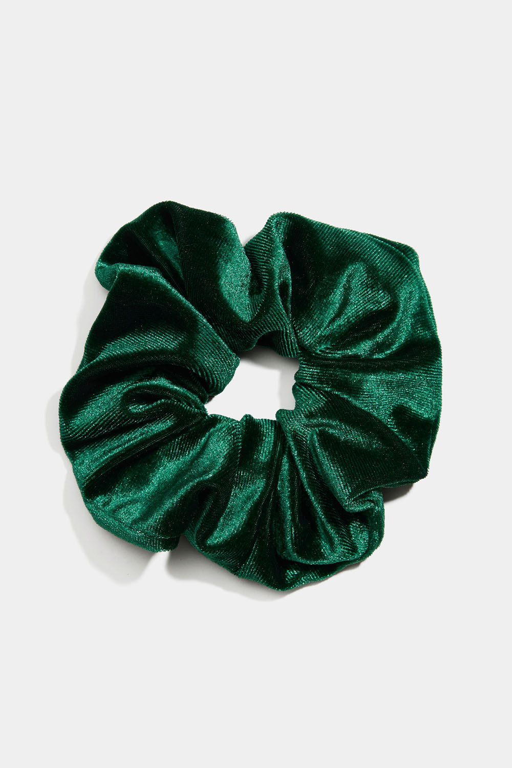 Scrunchie i grønt fløjl