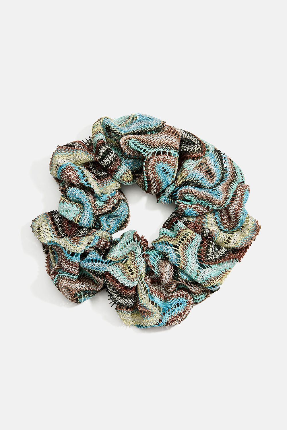 Scrunchie med zigzag-mønster