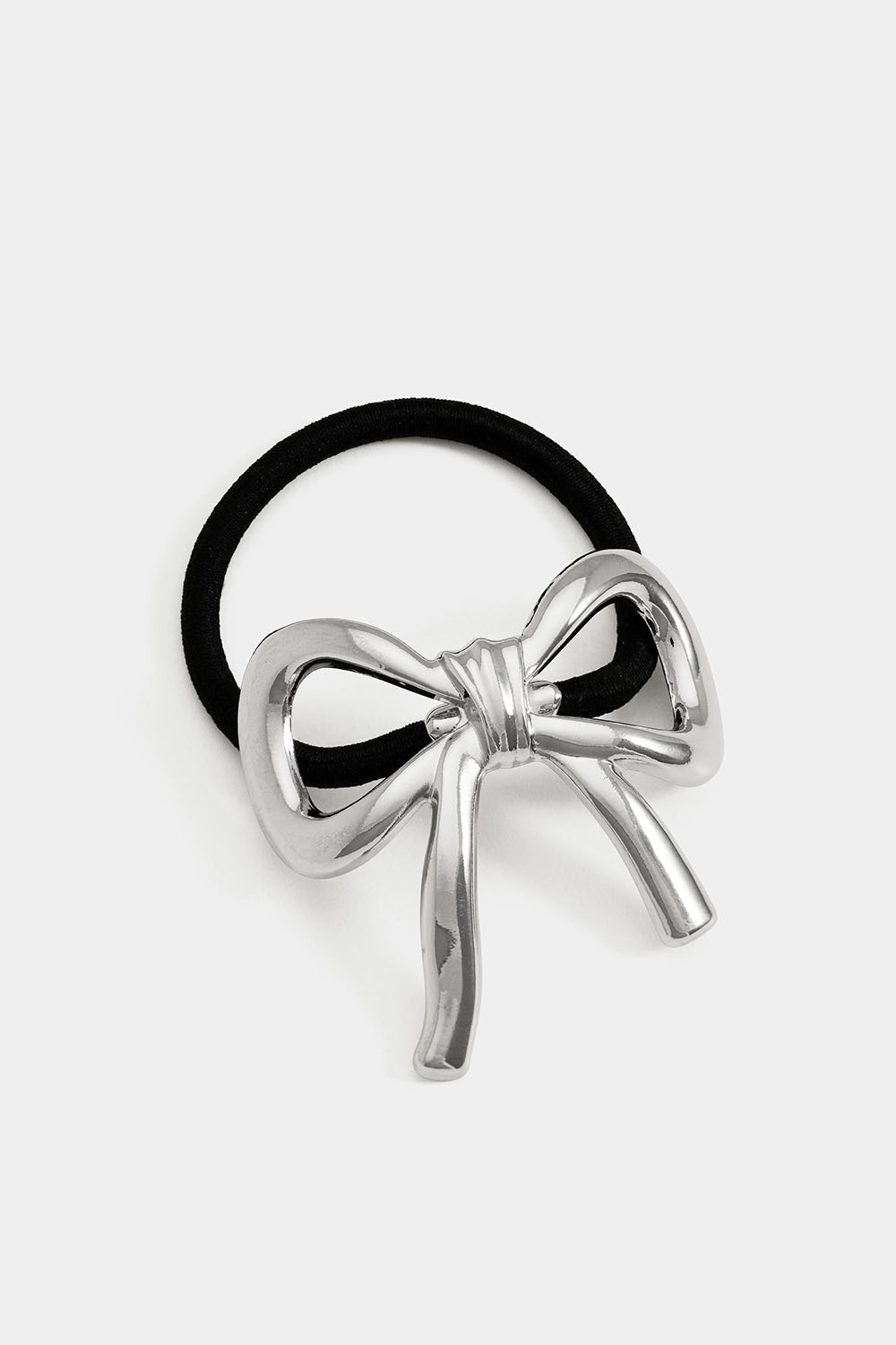 Hårelastik med sløjfe i metal