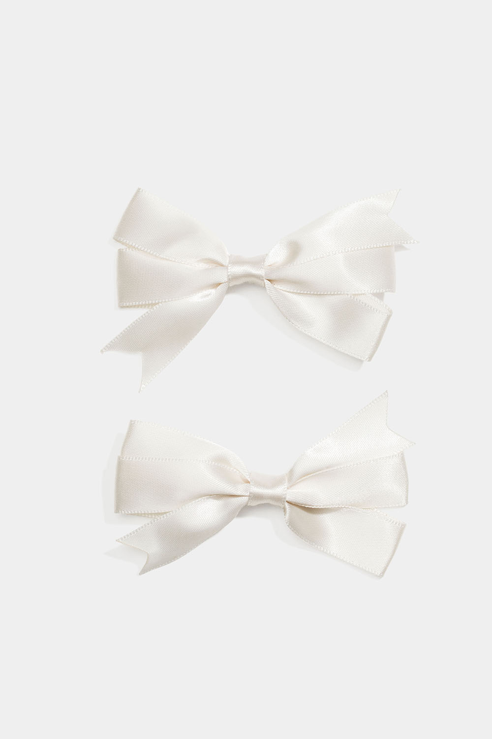 Hårspænde med hvide sløjfer, 2-pak