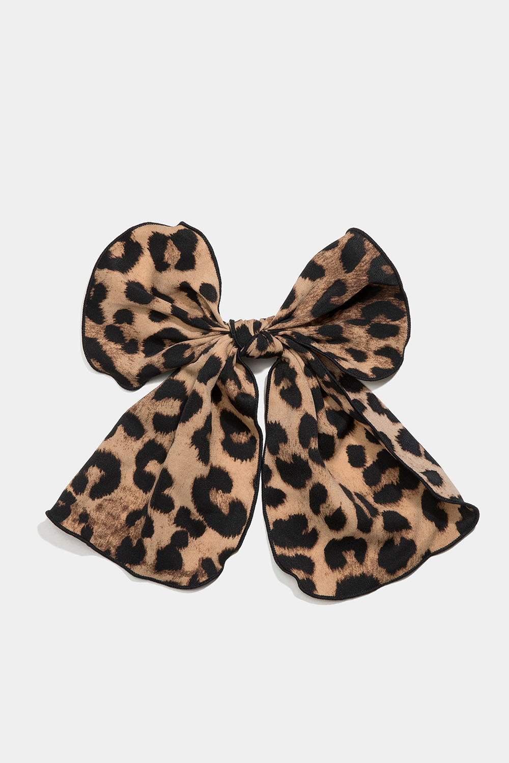Hårspænde med sløjfe i leopardmønster