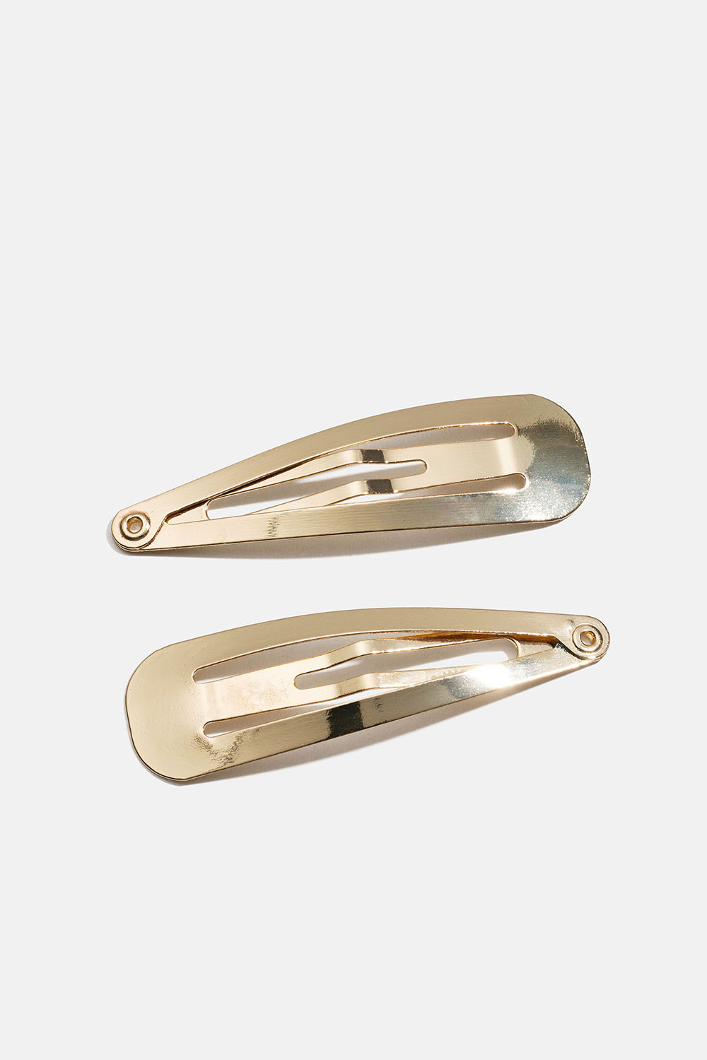 Små guldfarvede knækspænder, 2-pak