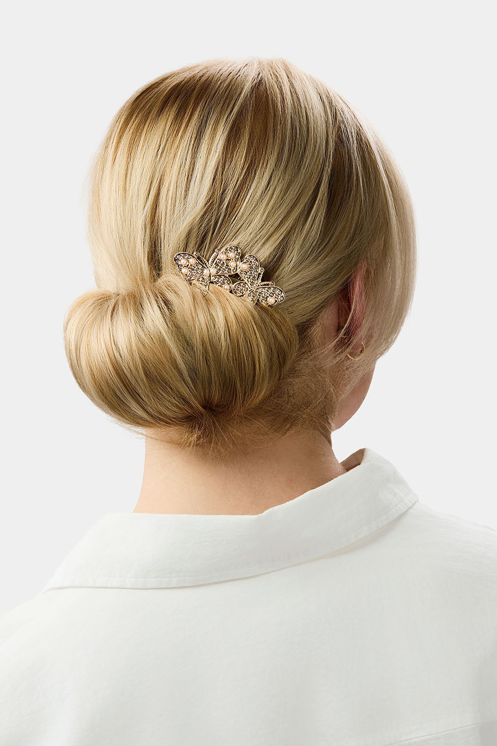 Hårspænder med to sommerfugle