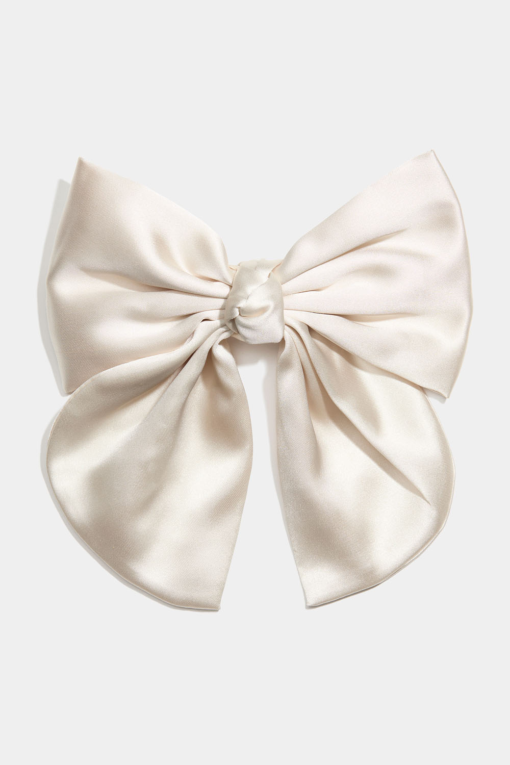 Hårspænde med beige sløjfe og knude