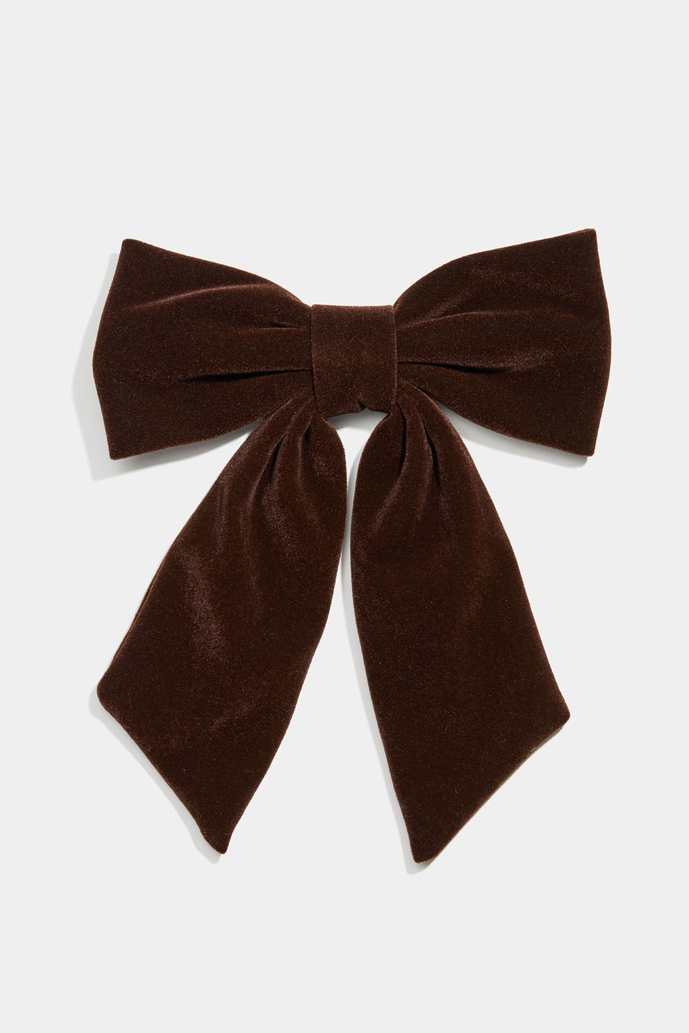 Hårspænde med brun fløjlssløjfe