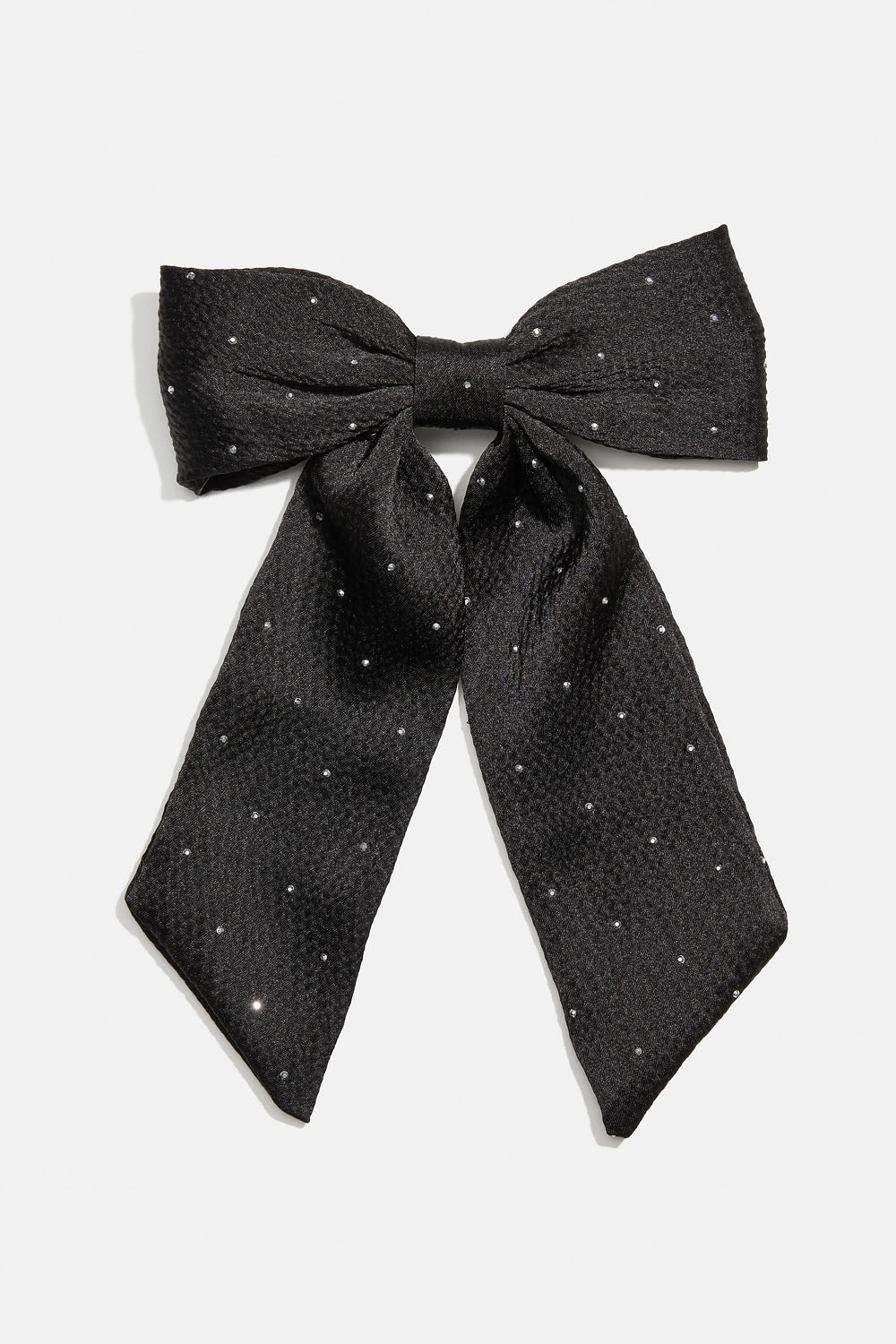 Hårspænde med sort sløjfe og små nitter