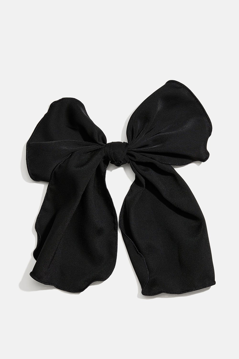 Hårspænde med sløjfe i sort stof