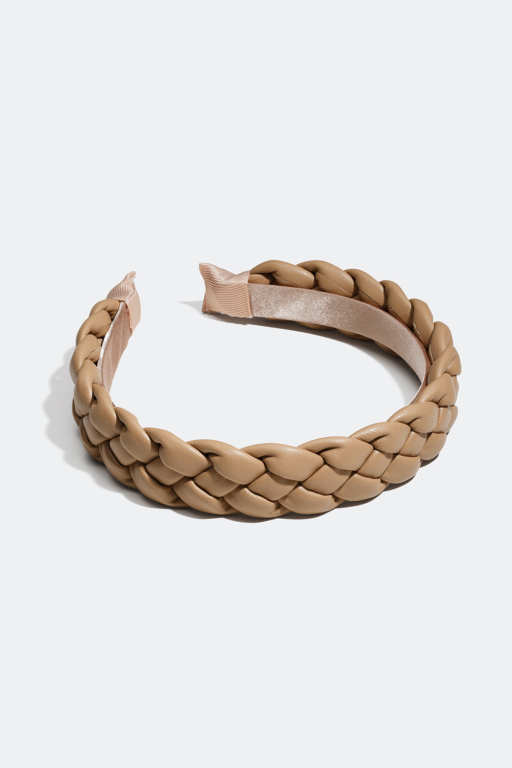 Flettet diadem i imiteret læder