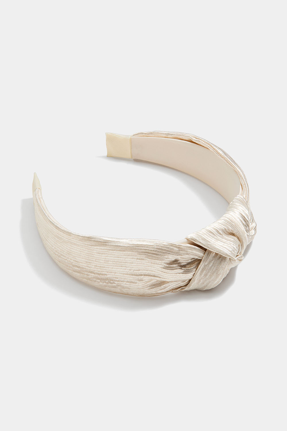 Offwhite hårbøjle med knude