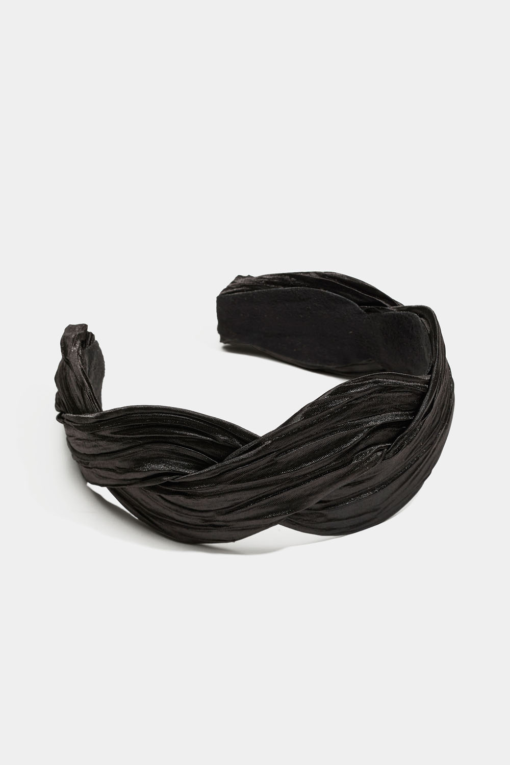 Bred hårbøjle i snoet stof