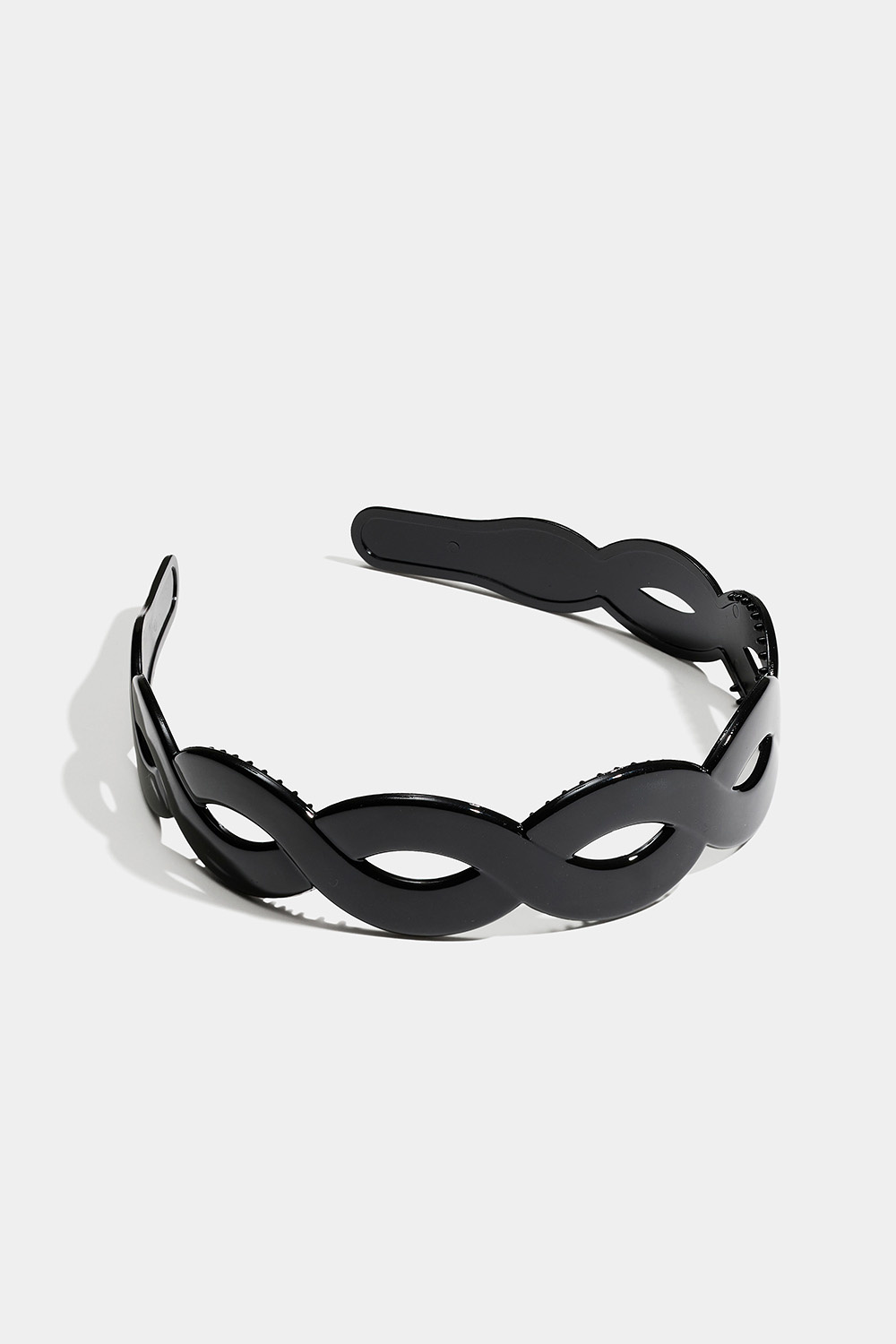 Bred snoet hårbøjle i sort