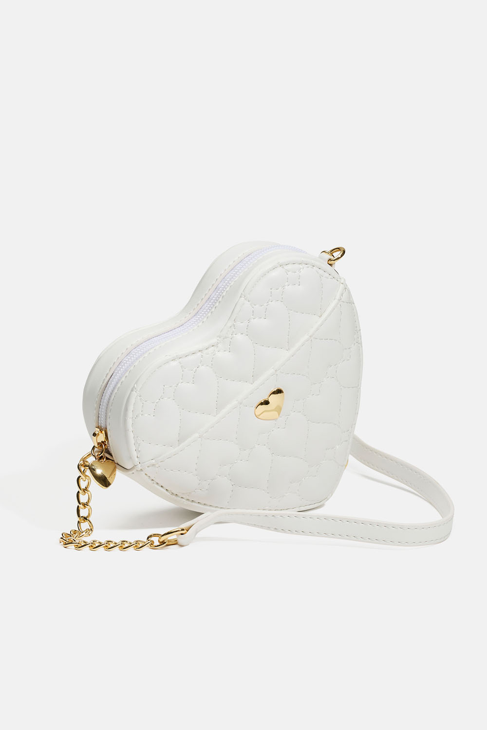 Hjerteformet quiltet taske til børn