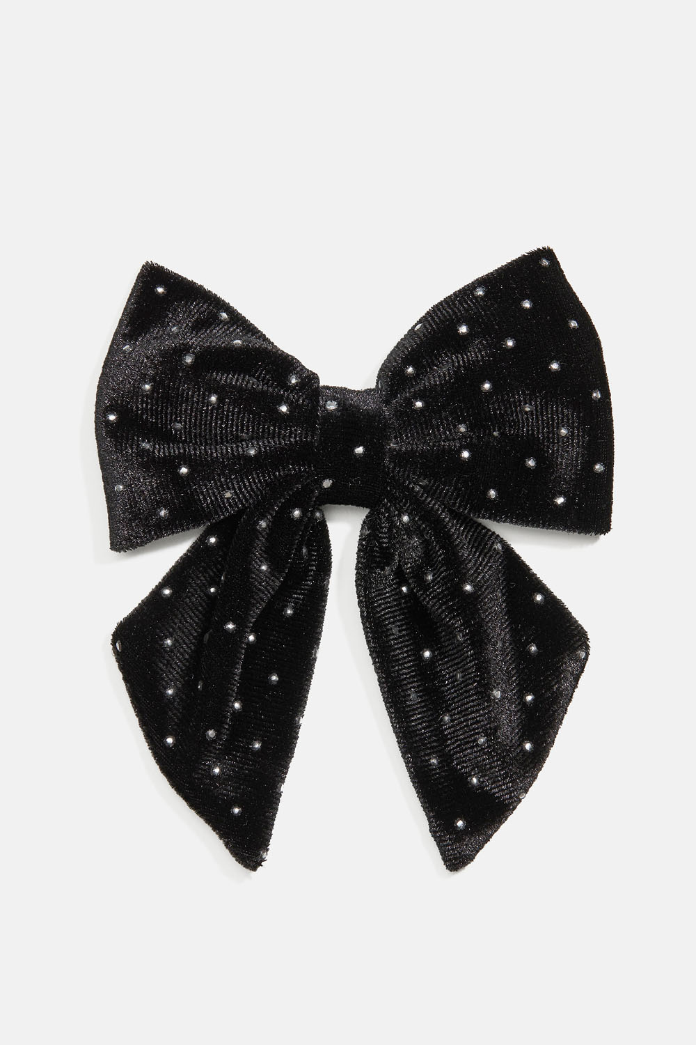 Hårspænde med lille, sort fløjlssløjfe