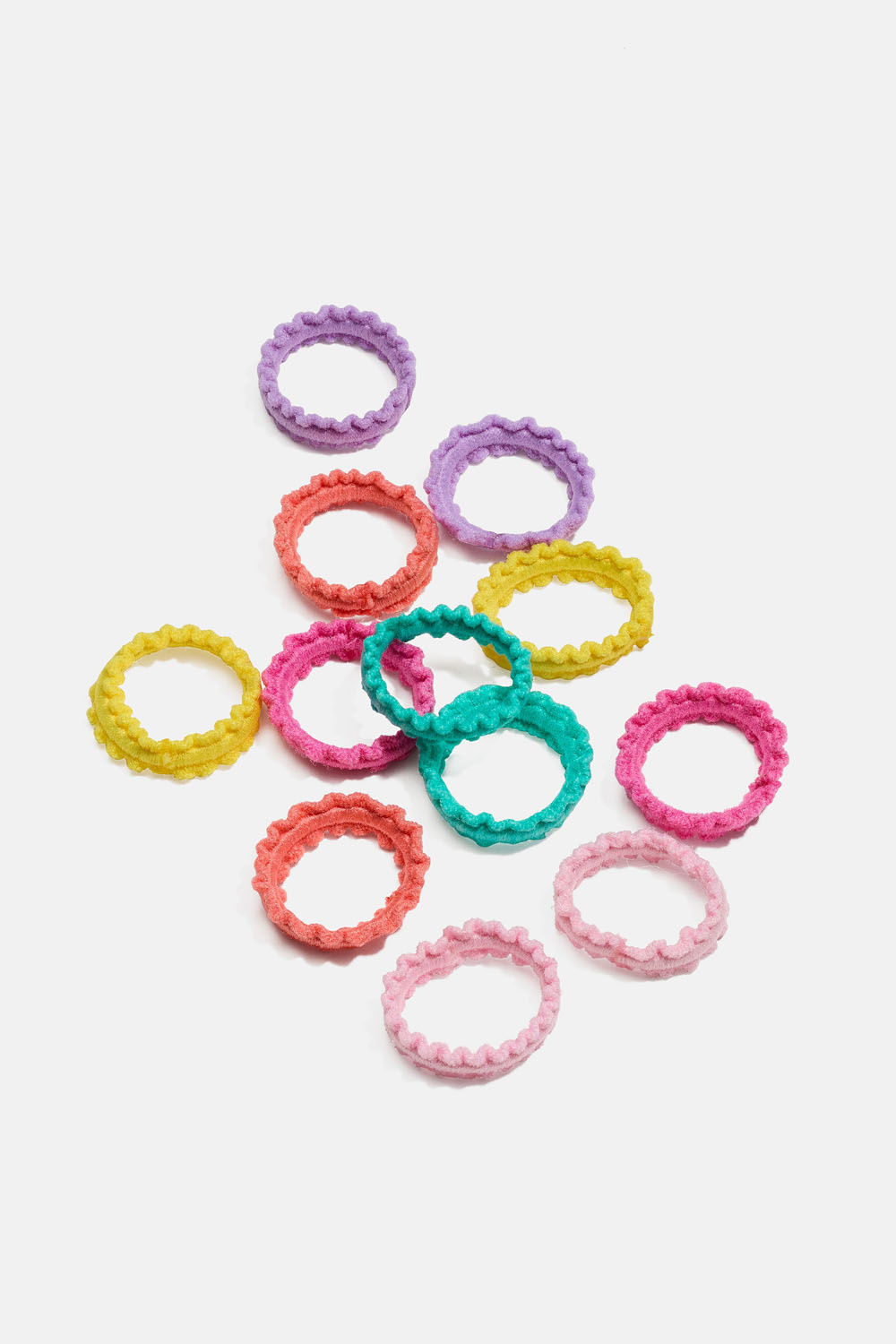 Mini-hårelastikker i blandede farver, 12-pak