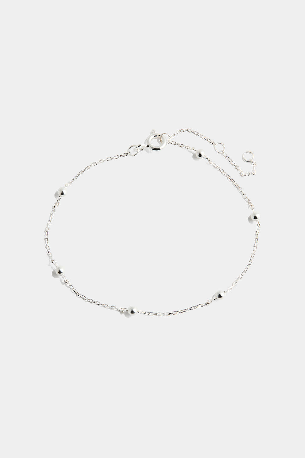 Armbånd i ægte sølv med sølvperler