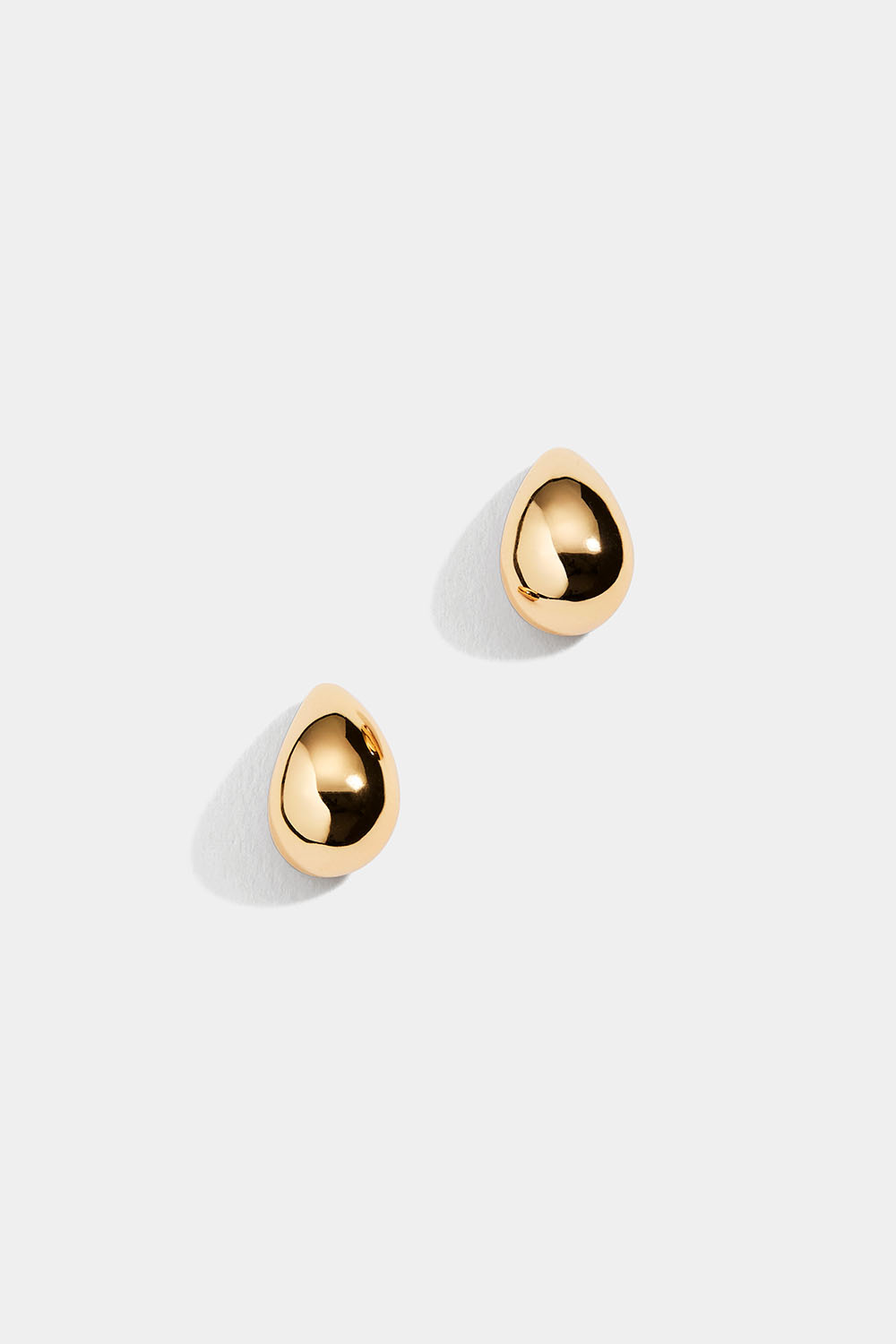 Dråbeøreringe i forgyldt sølv