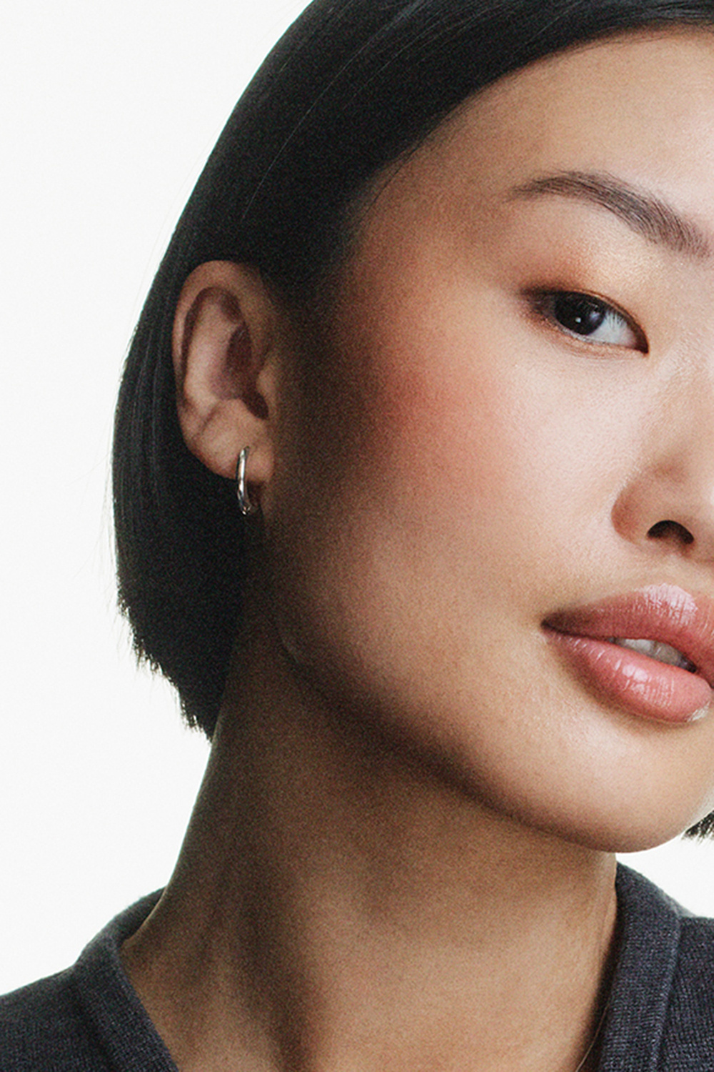 Hoops i ægte sølv, 1,5 cm