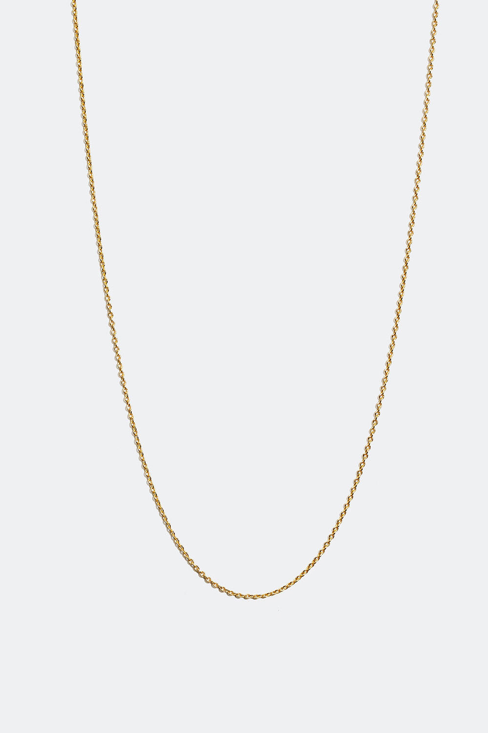 Smal halskæde forgyldt med 18 karat guldplet, 45 cm